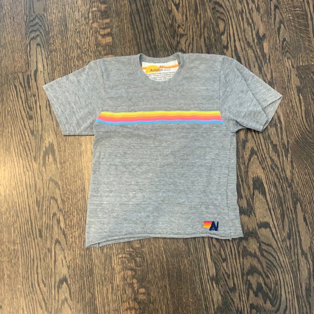 Aviator Nation NWOT 5 Stripe Tshirt Size XS